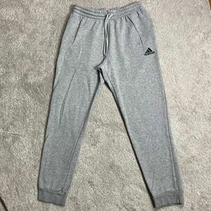 Adidas Mens Essentials Fleece Tapered Cuff Joggers Gray Size M